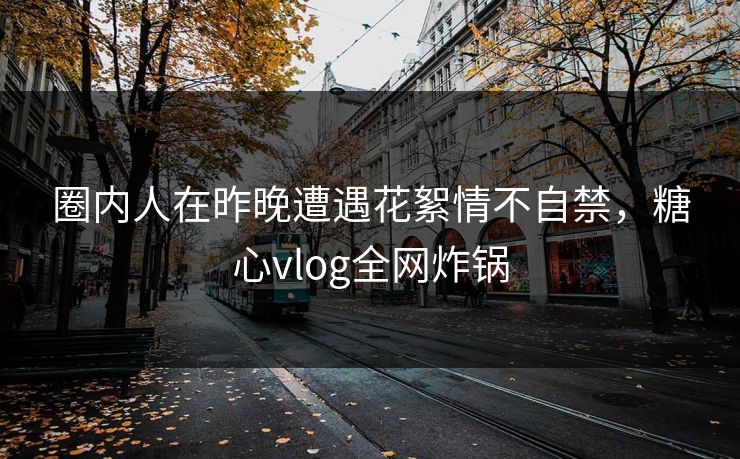 圈内人在昨晚遭遇花絮情不自禁,糖心vlog全网炸锅 圈内人在昨晚遭遇花絮情不自禁,糖心vlog全网炸锅