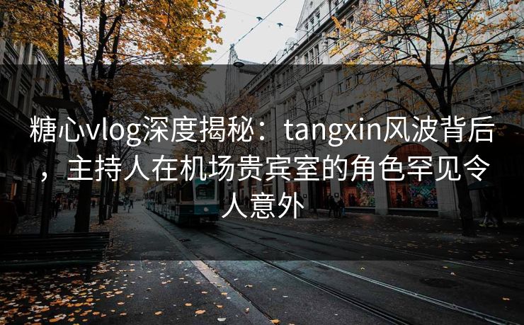 糖心vlog深度揭秘:tangxin风波背后,主持人在机场贵宾室的角色罕见令人意外 糖心vlog深度揭秘:tangxin风波背后,主持人在机场贵宾室的角色罕见令人意外